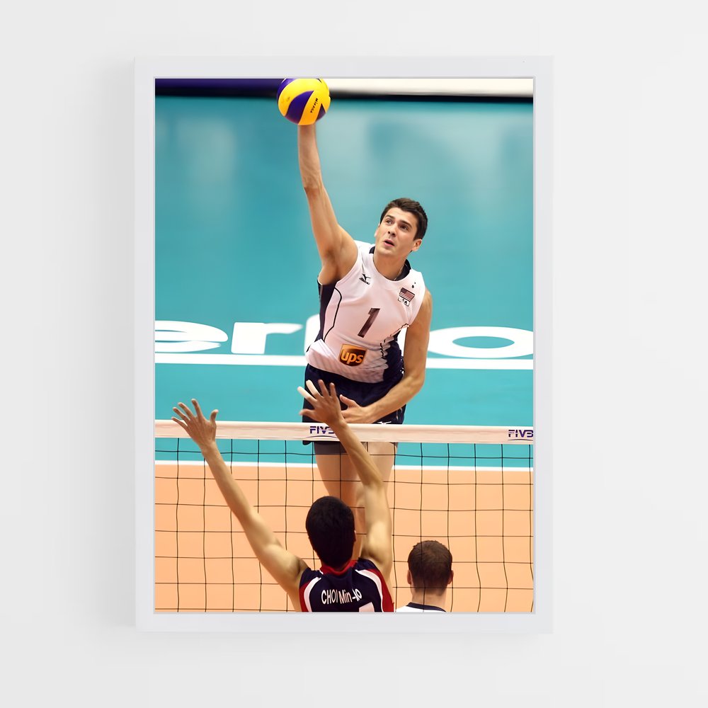 Poster Smash de Volleyball (vue 3)